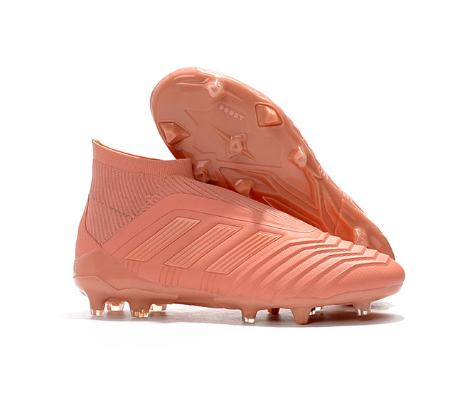 阿迪达斯猎鹰18 针织粉红色系列FG钉足球鞋adidas Predator 18 FG39-45