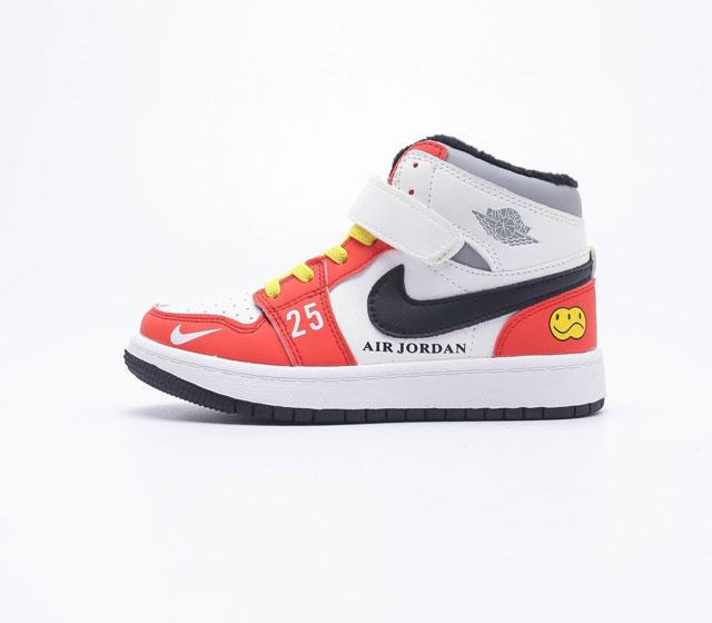 耐克童鞋Nike Air Jordan 25 Retro High OG 乔丹一代篮球鞋复刻运动鞋 时尚中大童慢跑鞋 皮面高帮板鞋的设计灵感源自运动夹克 带你