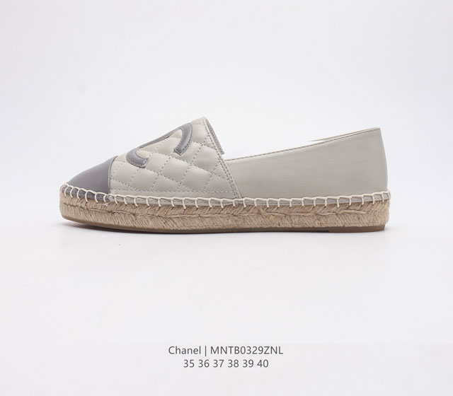 香奈儿 Chanel CHANEL 香奈儿 女鞋 女士平底单鞋 平跟鞋 拼色渔夫鞋羊皮经典双C标志通勤百搭舒适 Chanel代表的是一种风格 一种历久弥新的独