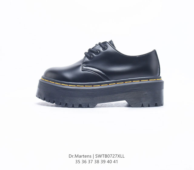 D.r Martens 马汀博士 皮鞋 低帮 增高厚底网红经典英伦风上线人手必备Dr.martens 马丁靴 复古靴子 低帮系列 防滑皮靴 潮流休闲鞋 英伦风靴