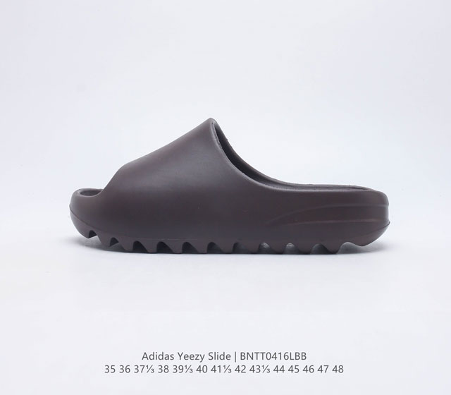 公司级 阿迪达斯 Adidas Yeezy Slide 经典运动拖鞋时尚厚底增高男女一字拖鞋 Yeezy Slide椰子拖鞋的外观十分吸引人 融合了舒适与时尚的