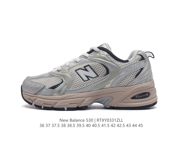 新百伦 Nb530 New Balance 530 复跑古鞋nb530这鞋双确实是nb家经复典古款式之一 以全科新技诠释 成打功造530鞋款 鞋面保在持530基