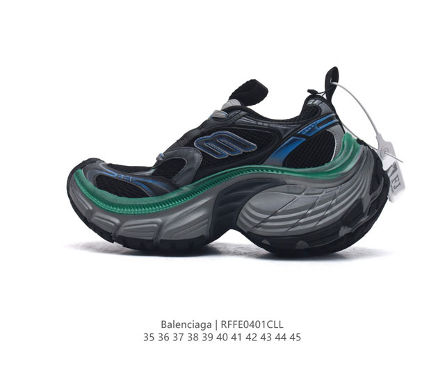 公司级balenciaga Cargo Sneaker 巴黎世家十一代圆头系带运动跑步鞋 舒适百搭低帮生活休闲鞋老爹鞋 全套原纸板楦头开发 最原汁原味的灵魂版型